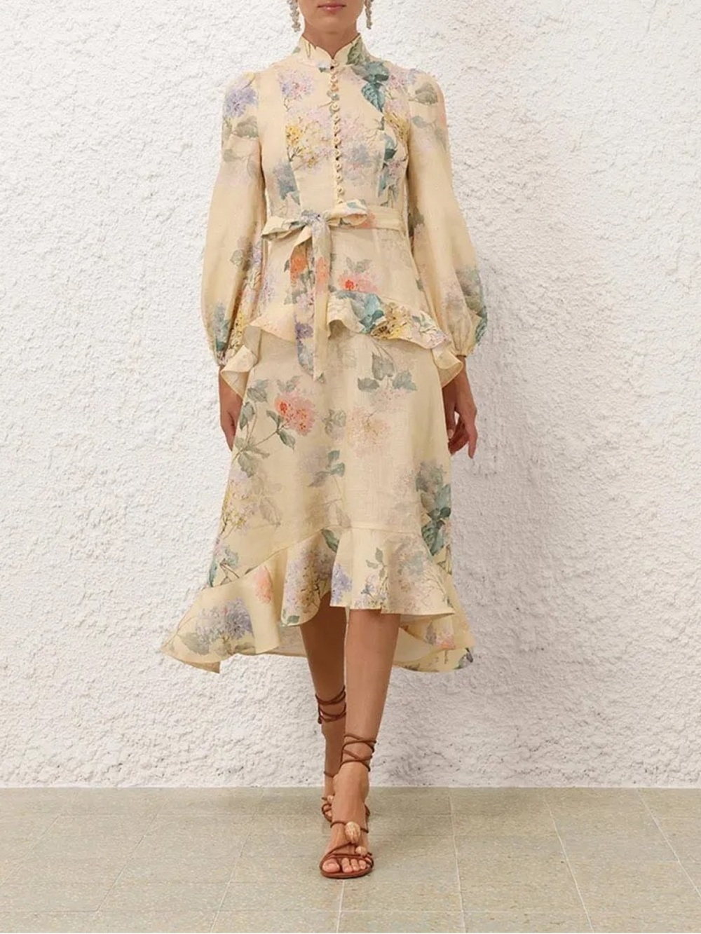 Midi Zimmerman yellow dress size small prestige condition wore once
